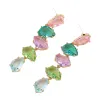 Colorful teardrop-shaped gemstone earrings, fashionable and light luxury zircon earrings for women Item Picture